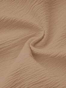 INAWLY Chemise à col boutonné avec poche, de couleur unie et texturée, pour femmes, pour l'automne