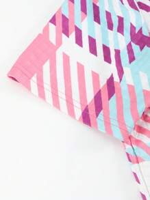 Manfinity Homme Camisa polo de hombre de verano casual con estampado de pata de gallo - Rosa - Ver 7