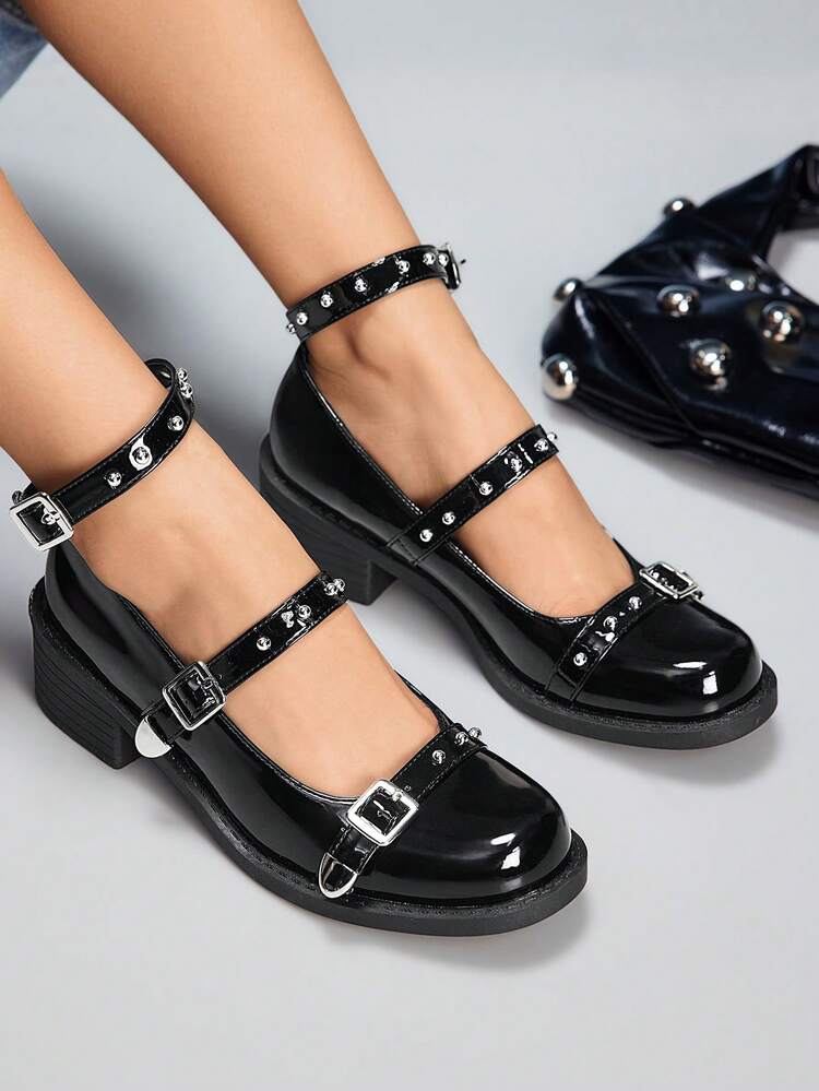 CUCCOO GRLICON Women's Flat Loafers, Motorcycle Style, Y2K, Cool Girl, Back To School, Halloween, Christmas, Party Outfit