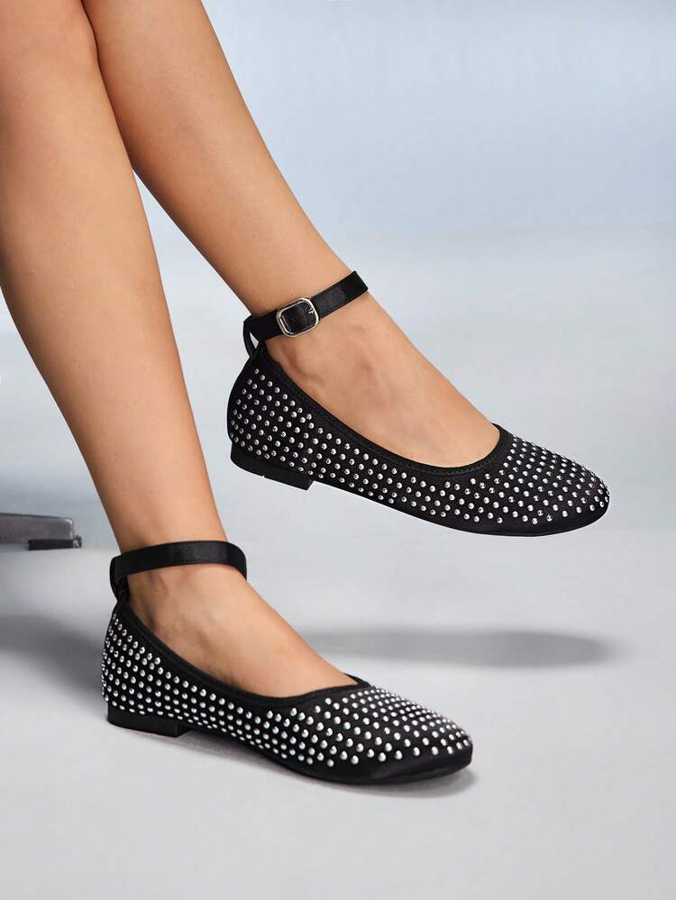 CUCCOO GRLICON Vintage Mary Jane Flats, Women's Ballet Flats For Halloween, Christmas, Party, Y2K Outfit