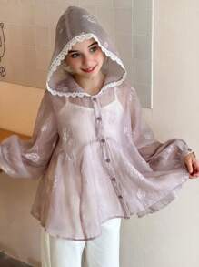 DAZY Tween Girls Jacket For Fall - Purple - View 6
