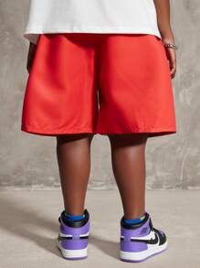 Coolane Kids Tween Boys 春夏街头服饰图案白色毛衣短裤