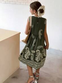 DAZY Vestido de otoño para niñas preadolescentes, ropa de vuelta al colegio