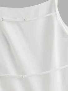 SHEIN EZwear 2 件女士休闲露背细肩带吊带背心，适合夏季度假 - 彩色 - 查看 7