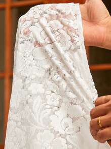 HIMLAND 2件套轻质镂空纯色梭织短袖衬衫套装，夏季蕾丝衬衫男士夏季两件套男士