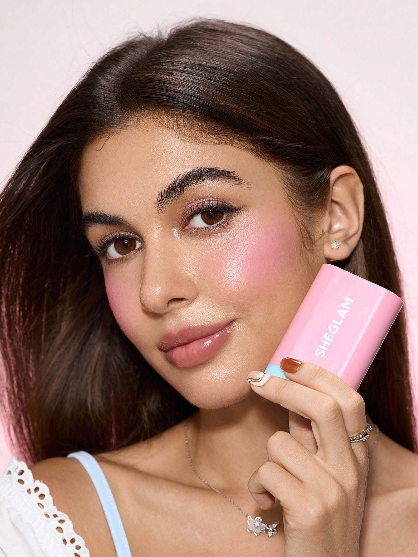 SHEGLAM Glass Glow أحمر خدود عصا-Pink Lemonade حمر...