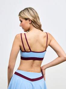 SHEIN Sports Women's Letter Print Everyday Fitness Cheerleader Sports Bra