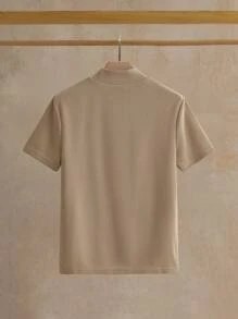 Manfinity NXTstreet 2件装男士针织休闲高领短袖T恤 - 黑色 - 查看 6