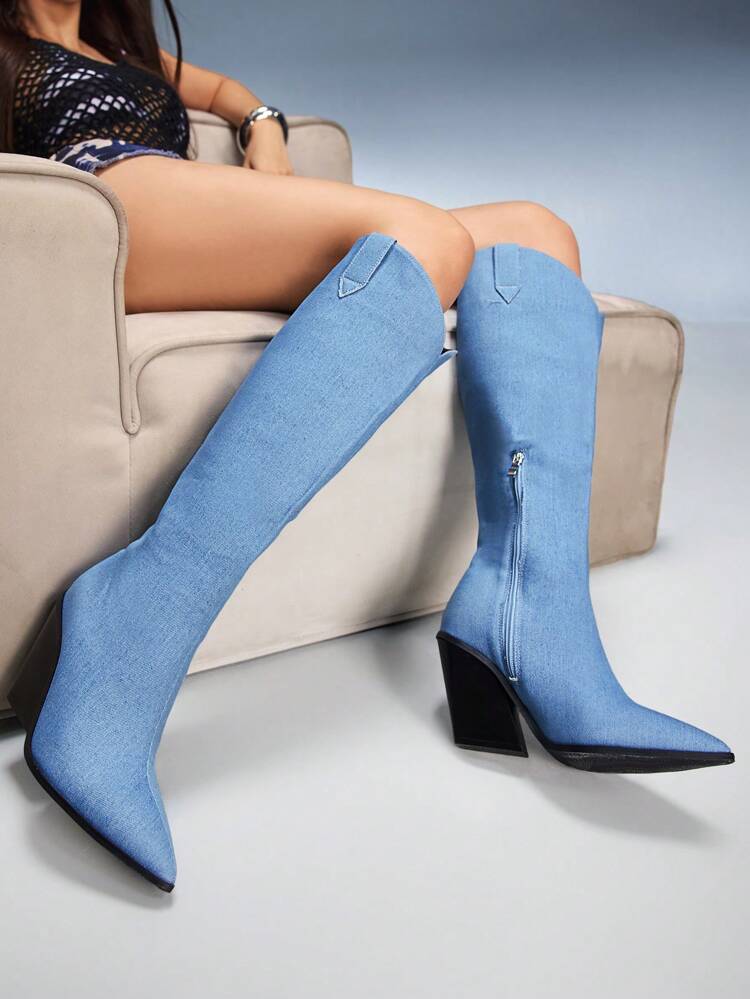 CUCCOO GRLICON Women's Over-The-Knee Boots, Y2K Style, Punk Rock, Biker, Cool Girl, Suitable For Halloween, Christmas, Party Occasions