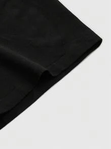 Manfinity Hypemode Camiseta de manga corta de talla grande para hombres con bloqueo de color e impresión de letras