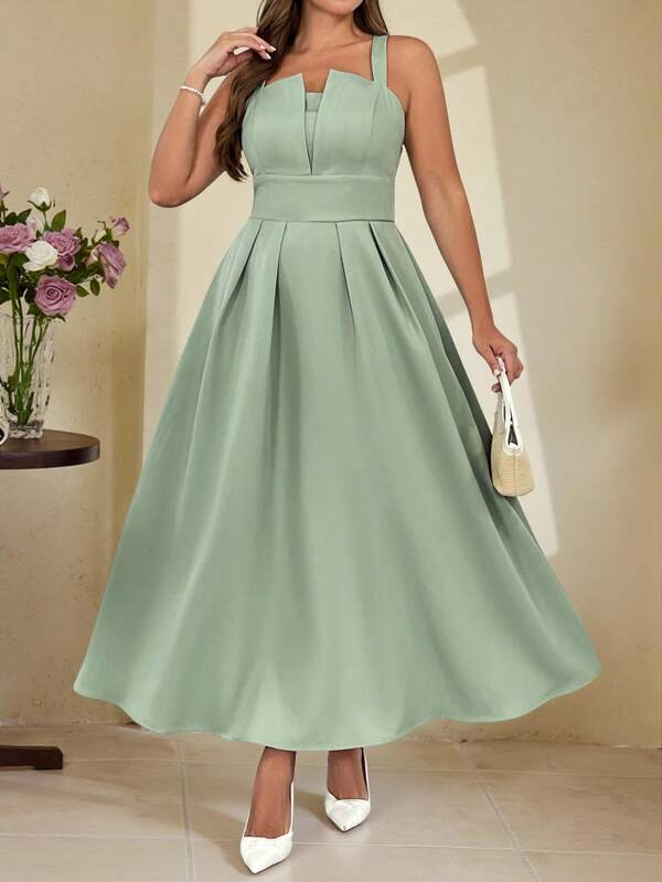 Vintamour Damen Große Größen Sommerkleid, Country Urlaub Sommerkleid, französischer Retro Stil Kleid, grünes Sommerkleid für Frauen Urlaubsoutfits Frauenkleider Elegante Sonnenkleider für Frauen Urlaubskleid Bescheidene Kleider für Frauen Tee-Kleid Salbeigrünes Kleid, Mintgrünes Kleid