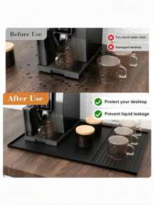 Alfombrilla de silicona para café, bandeja multifuncional para la encimera de la cocina o barra de café, protector para máquina de café - Multicolor - Ver 5