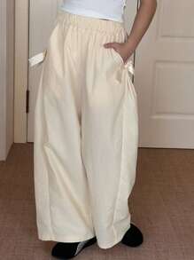 DAZY Tween Girls' Casual Long Pants, Fall,Back To School Clothes - Apricot - View 4