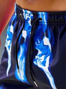 Manfinity VDAYZ Men's Fashion Beach Shorts, Suitable For Summer, Hawaiian - Multicolor - View 5