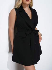 Maija 大码女装春夏新款白色腰带都市现代日常休闲短款连衣裙，适合外出、节日派对、约会、婚礼、音乐节等场合，复古90年代波西米亚风女装，夏季度假海滩休闲女装，波西米亚风办公室穿搭，夏威夷锐舞派对穿搭。 - 黑色 - 查看 6