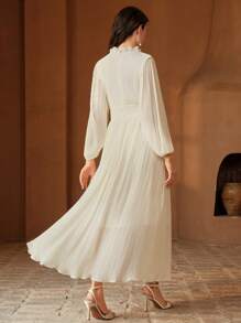 Anewsta Women's Long Formal Elegant Party Evening Dress - Apricot - View 7