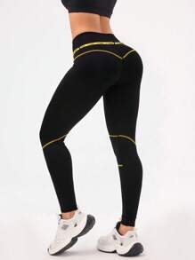 Easithlete 撞色高腰紧身运动裤，适合瑜伽和健身