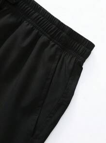 Manfinity Sport Corelite Men's Simple And Fashionable Sports Shorts, Suitable For Summer - Black - View 7