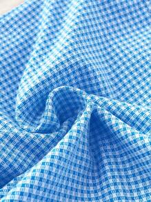 Swim Mod 女士甜美格纹三角杯比基尼