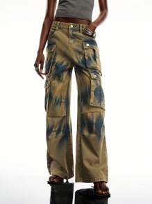 LYSMO Colorful Loose Casual Cargo Style Women's Jeans, Summer - Multicolor - View 5