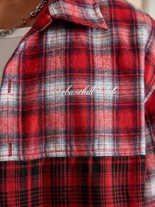 SWAVVY Camisa casual de manga corta de ajuste holgado para hombres jóvenes, apta para uso diario y escolar - Multicolor - Ver 5