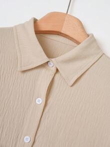 Rusticease 2pcs Women's Crew Neck Solid Sleeveless Top And Floral Print Pants Casual Vacation Outfit,Women Clothing Sets - Khaki - View 3