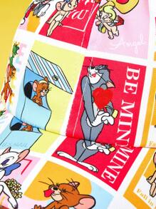TOM & JERRY X SHEIN 卡通图案时尚百搭棒球帽，适合户外佩戴