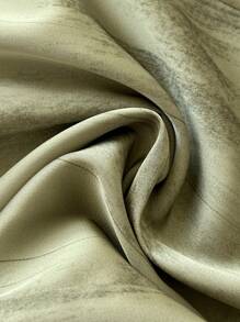 Elamini Women's Satin Tie-Dye Print Drawstring Waist Loose Leg Pants Fall Cloth For Women - Green - View 5