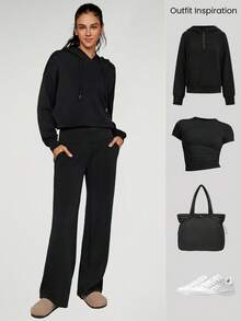 GLOWMODE Modal絲觸感寬鬆休閒長褲