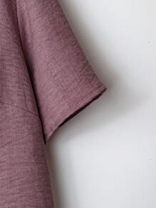 Linhara 2 件套大码女式花卉印花纹理短袖上衣和裤子休闲套装，春夏