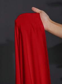 Slaydiva 2025 年新款百搭简约休闲设计露肩荷叶边修身连衣裙，大码女装/秋季女装/大码夏装/七月四日/七月四日女装/Y2K/女装街头服饰/乡村/海滩/俱乐部/教师/亚麻/街头服饰/欧洲夏季/女士夏季服装/女士时尚服装/，长裙红色长裙露肩长裙红色长裙红色露肩连衣裙女式红色长裙 - 紅色 - 查看 9