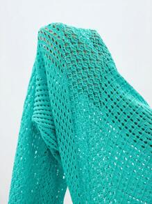 Maija Pantaloni in maglia a campana a tinta unita con design traforato delle donne