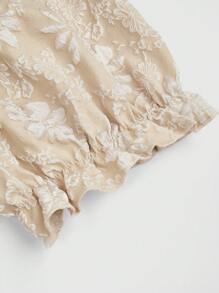 Sweetra Plus Size Vacation Shoulder Cutout T-Shirt And Mini Skirt 2 Pieces Set - Multicolor - View 7