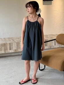 DAZY 青少年女孩秋季休闲家居服、返校服 - 藏蓝色 - 查看 5