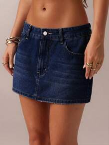 SHEIN Forever 21 New Arrival Spring Women Denim Skirt