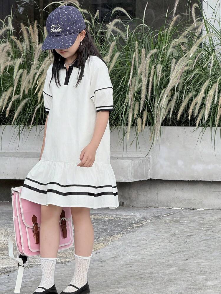 Tween Girls Daily Casual Fall Dress