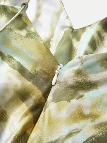 Maija 2025 年夏季新款蝴蝶结可调节肩带印花吊带裙，绿色，百搭，适合海滩度假、城市通勤、优雅派对、休闲聚会、海滩度假、音乐节、早午餐、办公室、毕业季、圣约翰节前夕 - 彩色 - 查看 12