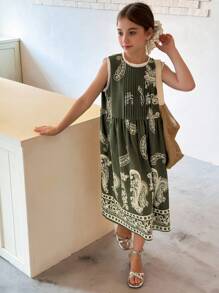DAZY Vestido de otoño para niñas preadolescentes, ropa de vuelta al colegio