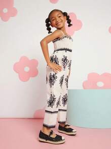 Mini mi #CC 风格女孩蝴蝶结系带蕾丝和黄麻波西米亚风黑色帆布平底鞋 – 从游乐场到海滩度假胜地 - 黑色 - 查看 5