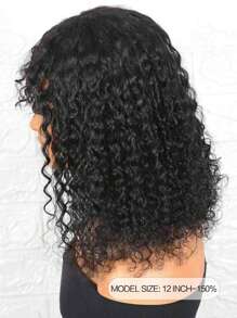 Water Wave Glueless Bob Wig Human Hair Wigs With Bangs Human Hair Lace Wigs For Women SHAGGY STYLE All Ready Wig Pre Bleached Pre Plucked Pre-Cut Lace Melting 4x4 Lace Closure Glueless Wig With Front Hair 100% Human Hair CHIC BOB 9AM HAIR - SNatural - View 2