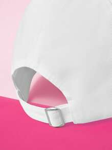 THE POWERPUFF GIRLS X SHEIN Buttercup Pattern Fashion Versatile Baseball Cap - White - View 4