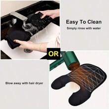 1 件硅胶美发披肩，防止头发断裂，剪发，染发，烫发肩垫，格子剪发披肩，条纹发披肩 - 彩色 - 查看 18