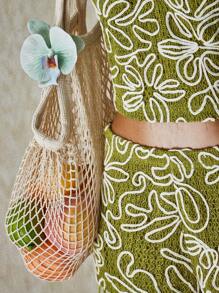 SHEIN ICON 女式露背吊带背心和低腰裙套装 - 綠色 - 查看 6