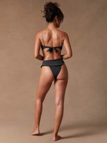 SHEIN Unity 1pc Women's Backless One-Piece Swimsuit, Sexy Beach For Summer - Black - View 5