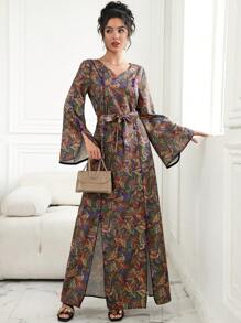 Al Najma Váy Maxi Thổ Nhĩ Kỳ dành cho nữ & Váy dài truyền thống Ả Rập - Nhiều màu - Xem 4