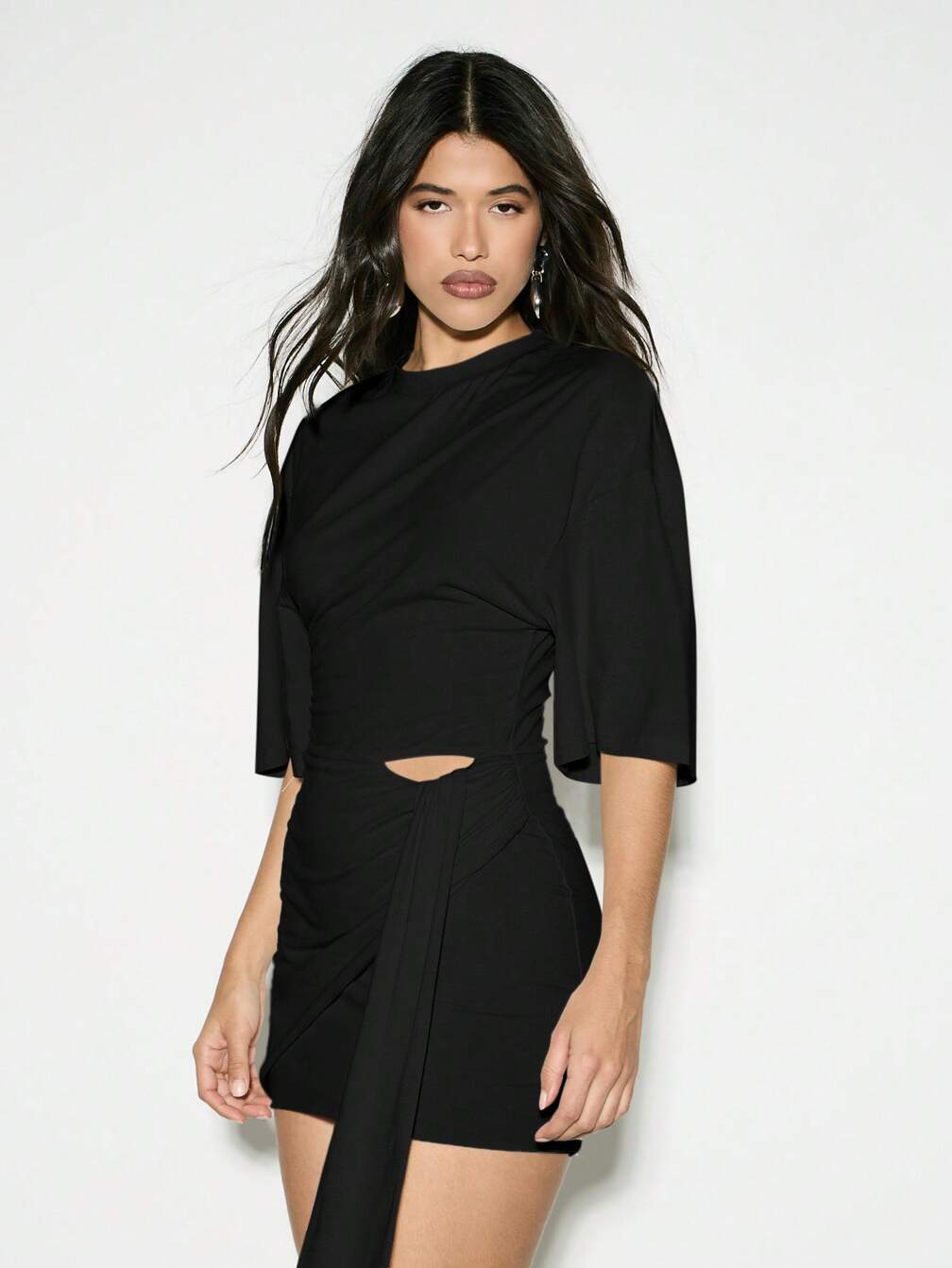 asymmetric wrap mini dress Asymmetrical Wrap Mini Dress//AVAILABLE IN USA//  DOLCE CODE