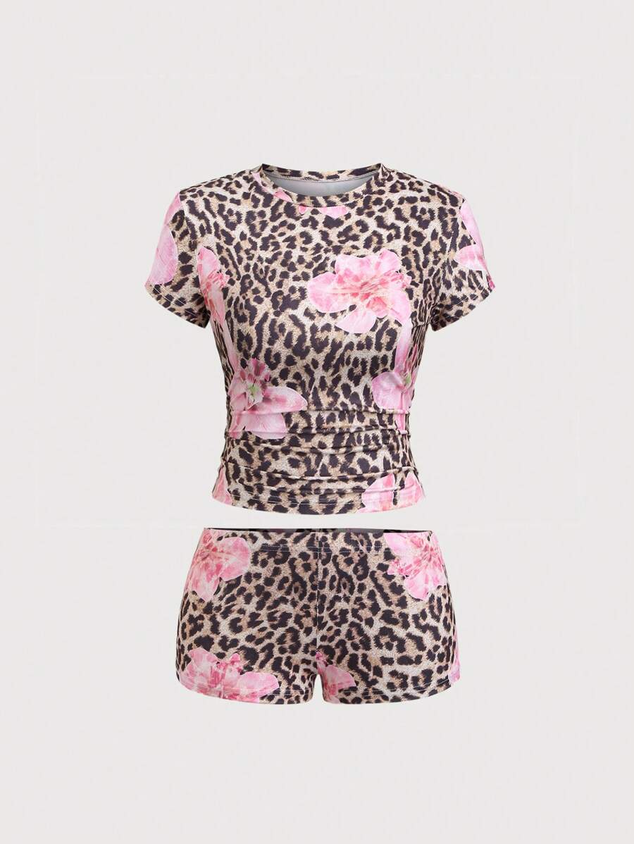 SHEIN StreetHx Top & Pants 2pcs Set main image 1