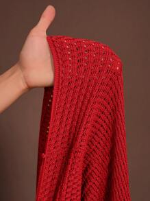 Slaydiva 2025 Spring & Summer New Boho Holiday Casual Party Khaki Knitted Cinched Waist Hollow Sheer Cami Dress, Plus Size Winter Fall Autumn