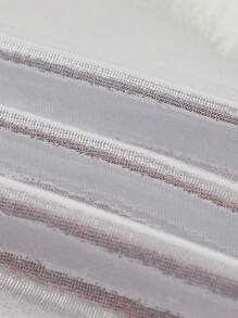 SHEIN ICON 女士性感金属质感垂坠领露背吊带上衣，夏季波西米亚风度假风优雅 - 銀色 - 查看 4