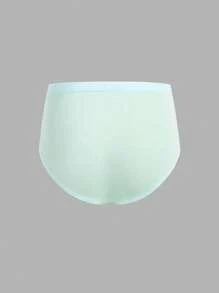 3 piezas de calzoncillos cómodos para niño preadolescente en blanco, verde y marrón claro - Multicolor - Ver 7